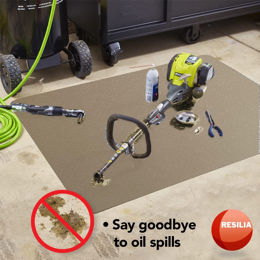 Protect garage floors from oil spills
