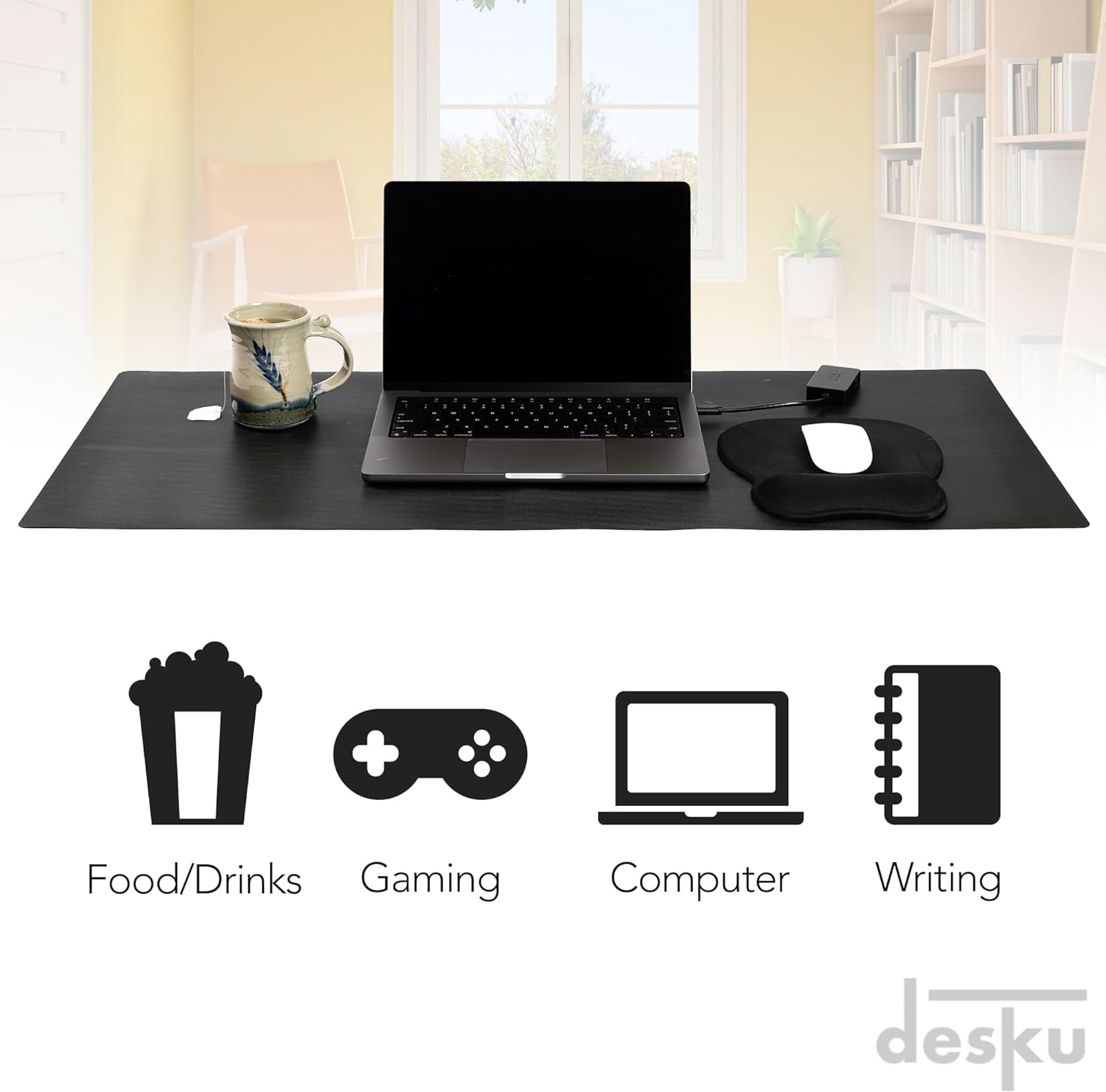 Computer Table Mat Design Black Computer Desk Mat