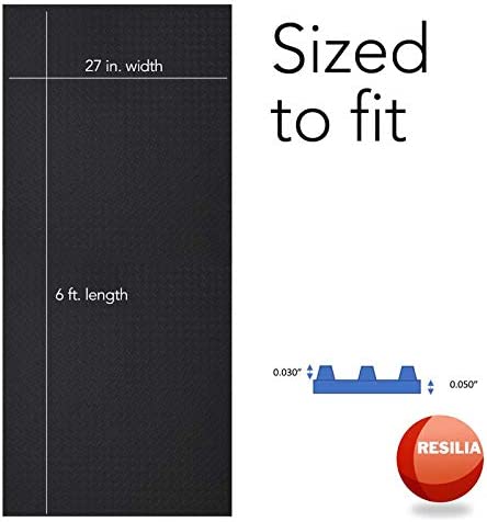 Sized to fit. 27 inches wide and 6 feet long
