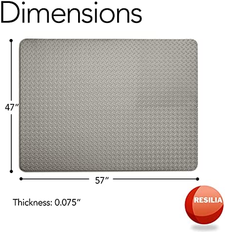 diamond plate grill mat is 47 inches by 57 inches