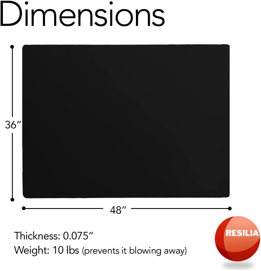 smooth grill mat is 36 inches by 48 inches