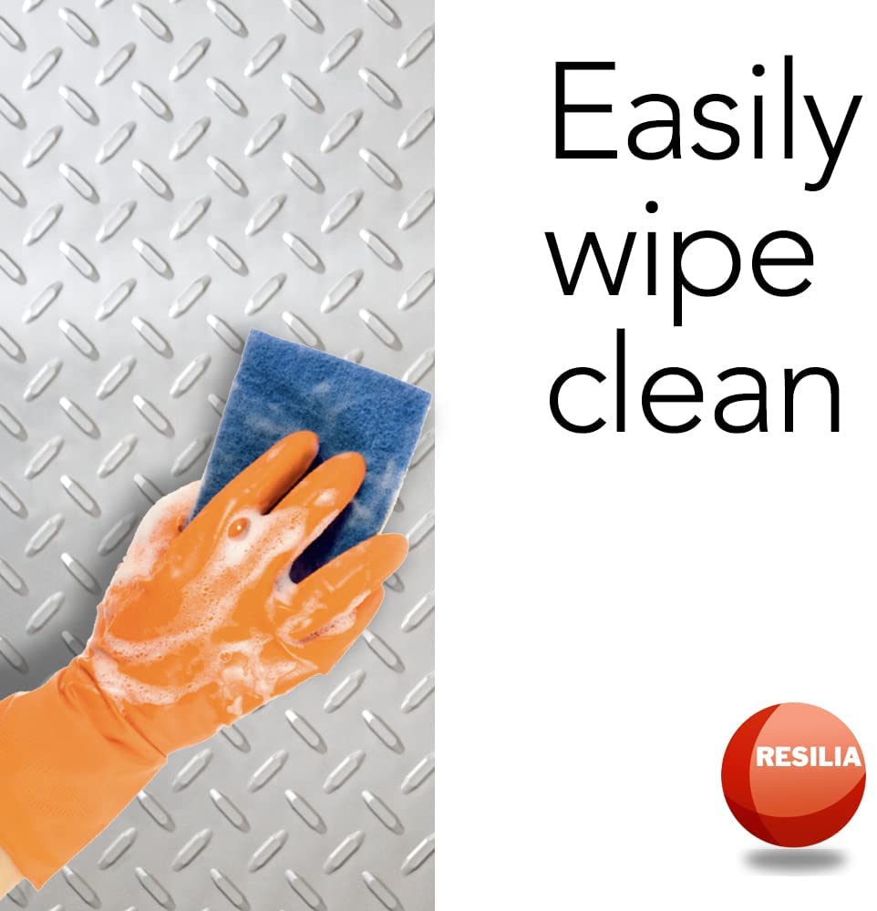 Easily wipe clean the vinyl with soap, water and a sponge