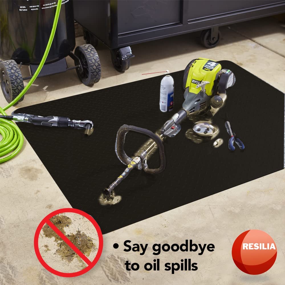 Protect garage floors from oil spills