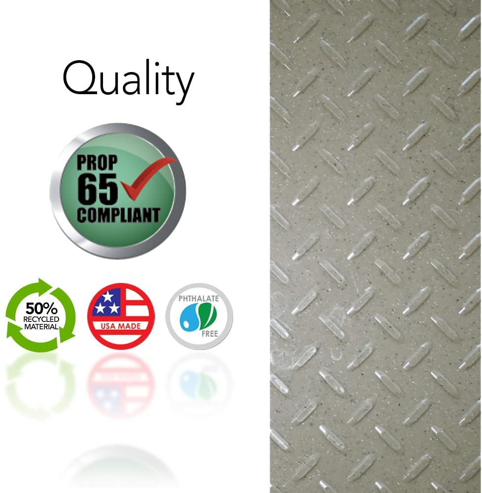 Quality made product that's Prop 65 compliant, 50% recycled material, USA made and Phthalate free