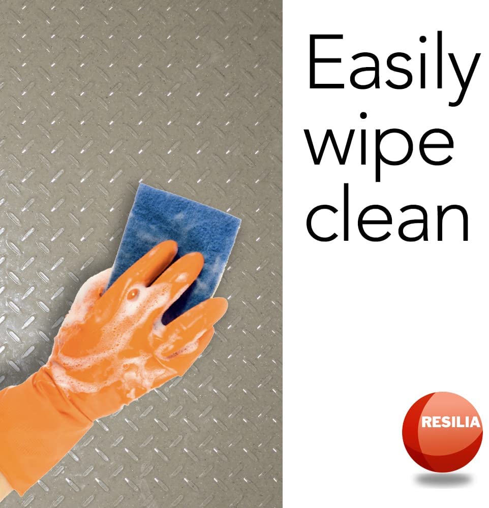 Easily wipe clean the vinyl with soap, water and a sponge