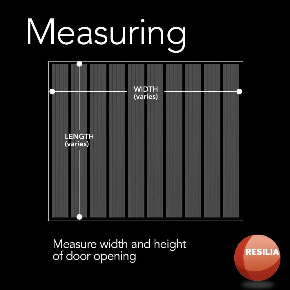 Measure width and height of door opening to decide which strip curtain works best for your needs