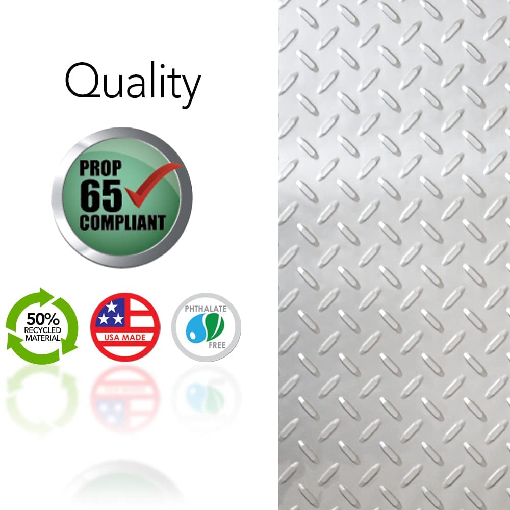 Quality made product that's Prop 65 compliant, 50% recycled material, USA made and Phthalate free