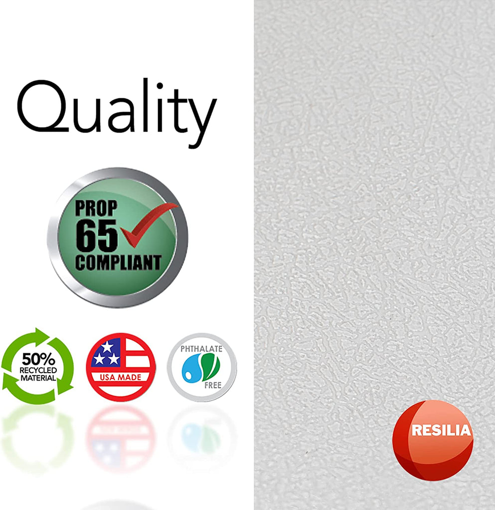 Vinyl material is Prop 65 compliant, made from 50% recycled material, USA made and Phthalate free