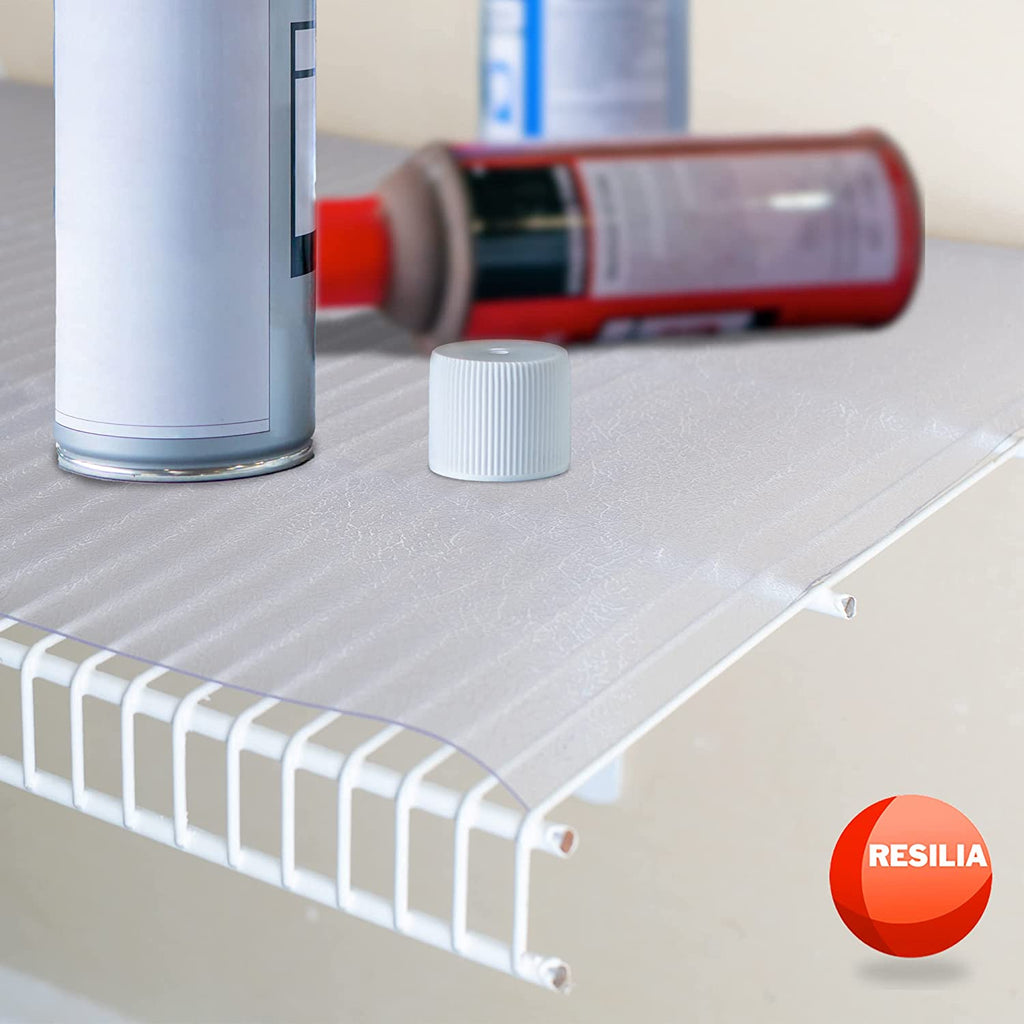 Use shelf liner to contain spills from staining your floors and walls