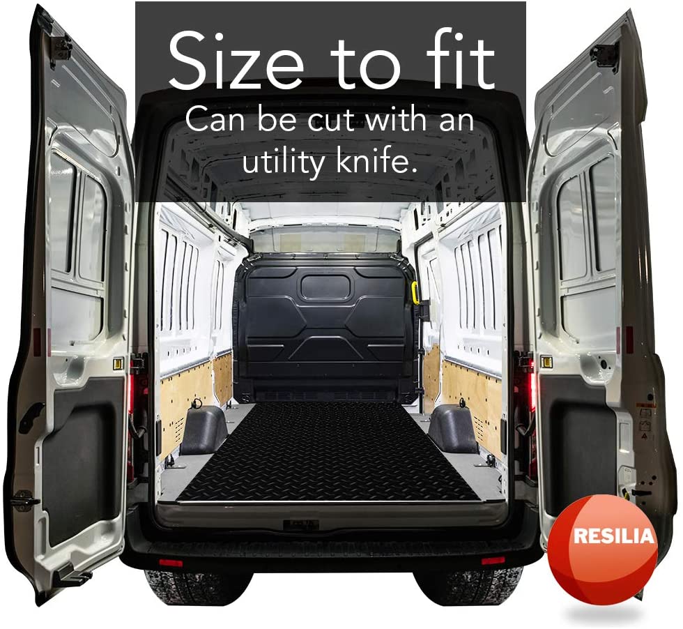 Truck bed mat can be sized to fit and can be cut with a utility knife