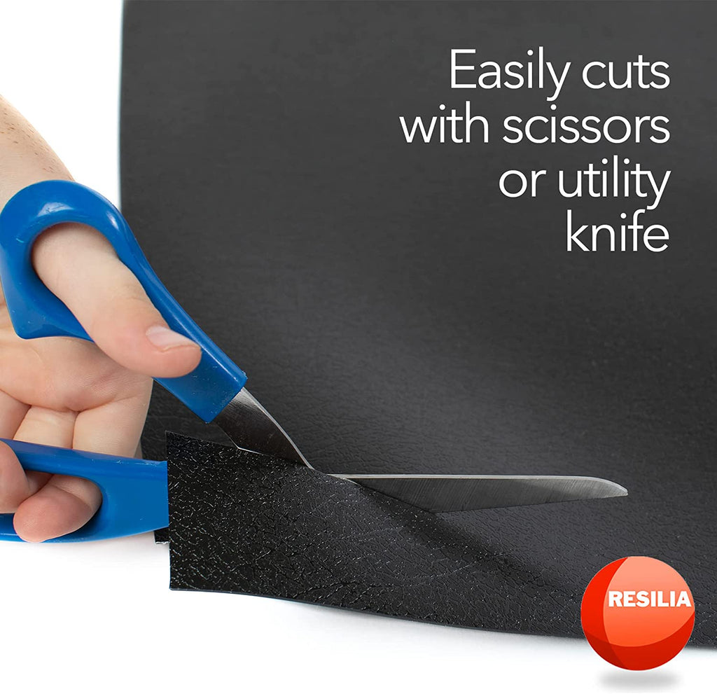 Easily cut shelf liner with scissors or a utility knife