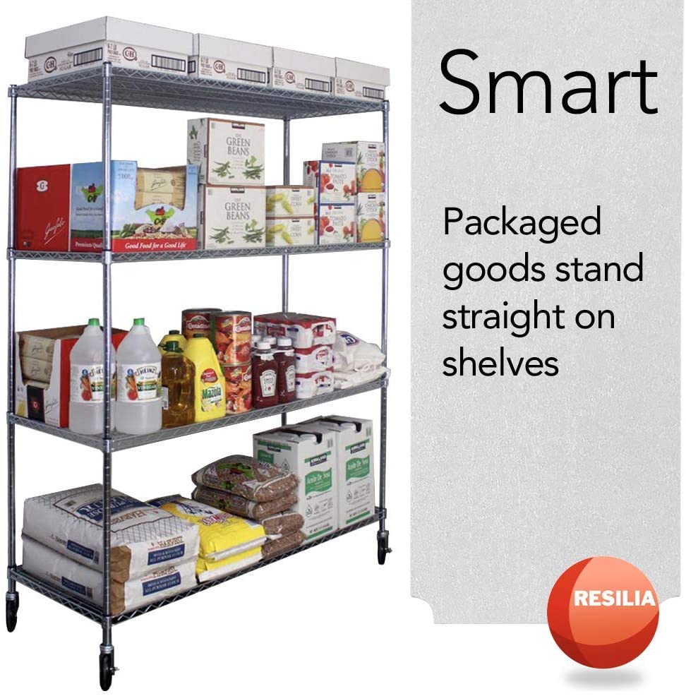 Smart packaged goods stand straight on shelves