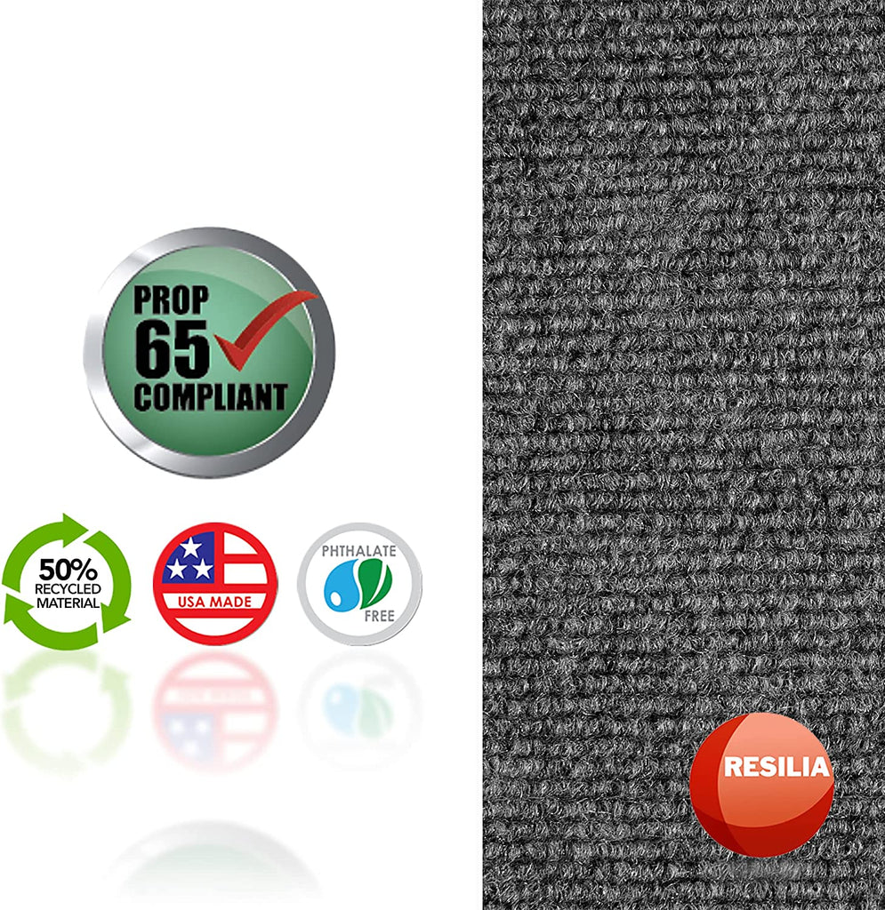 Vinyl material is Prop 65 compliant, made from 50% recycled material, USA made and Phthalate free