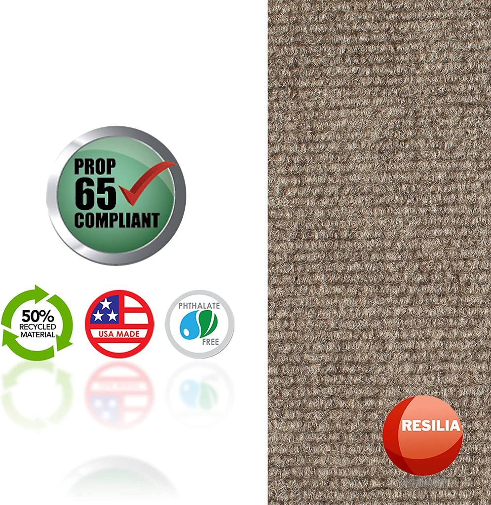 Vinyl material is Prop 65 compliant, made from 50% recycled material, USA made and Phthalate free