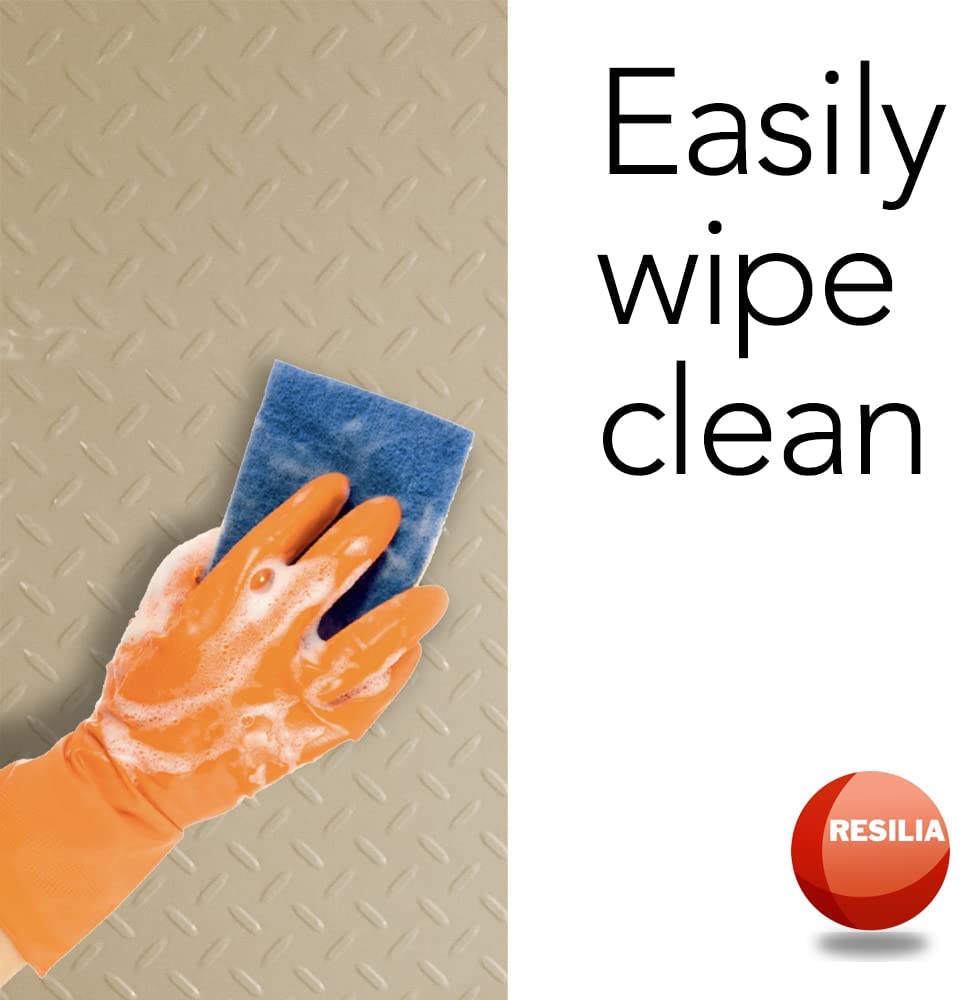 Easily wipe clean the vinyl with soap, water and a sponge