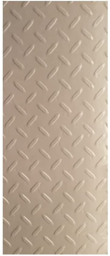 Beige Tan undersink mat with diamond plate pattern