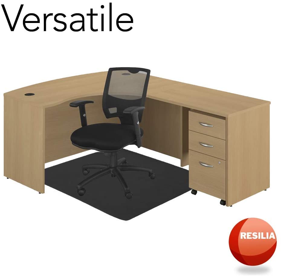 Desk Chair Mat: 46x60in, black