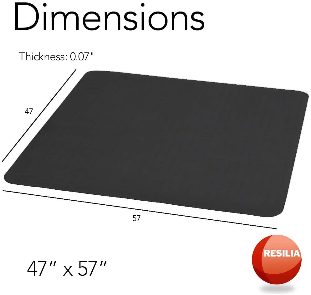 Desk Chair Mat: 47x57in