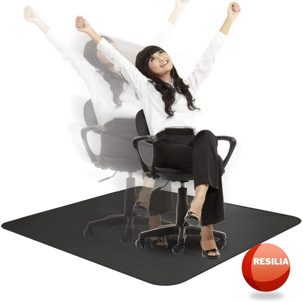 Desk Chair Mat: 46x60in, black