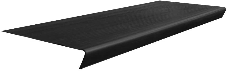 Black vinyl stair tread