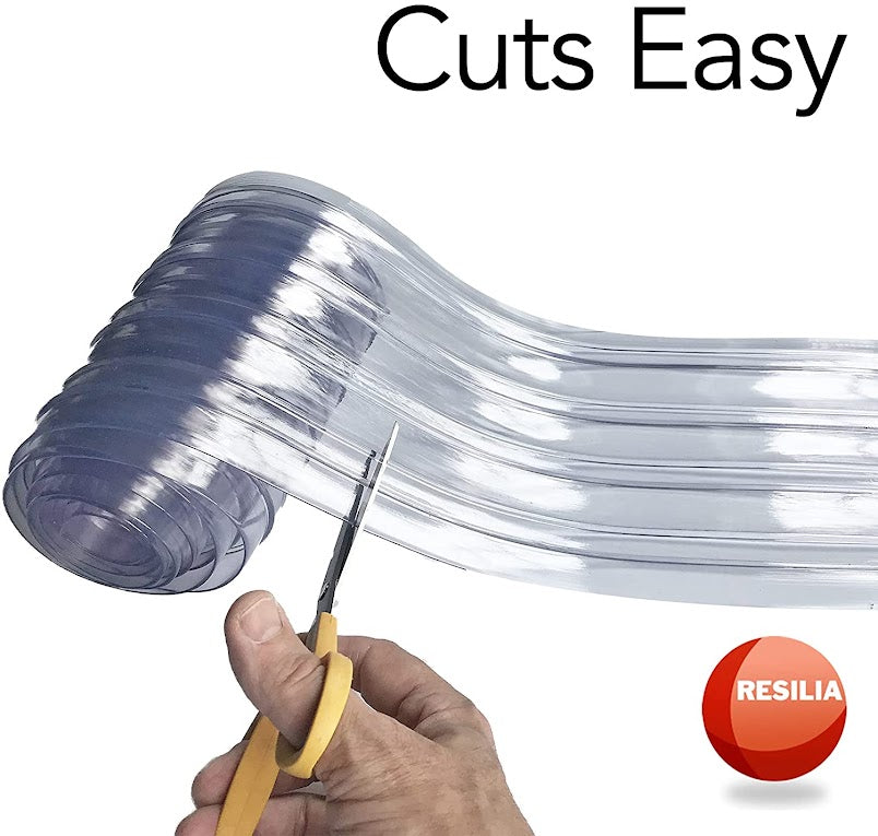 Vinyl Strip Curtain cuts easily with scissors