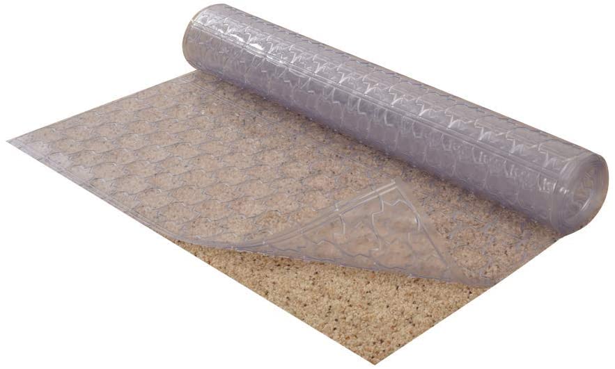 Clear mosaic floor runner to protect carpet floors