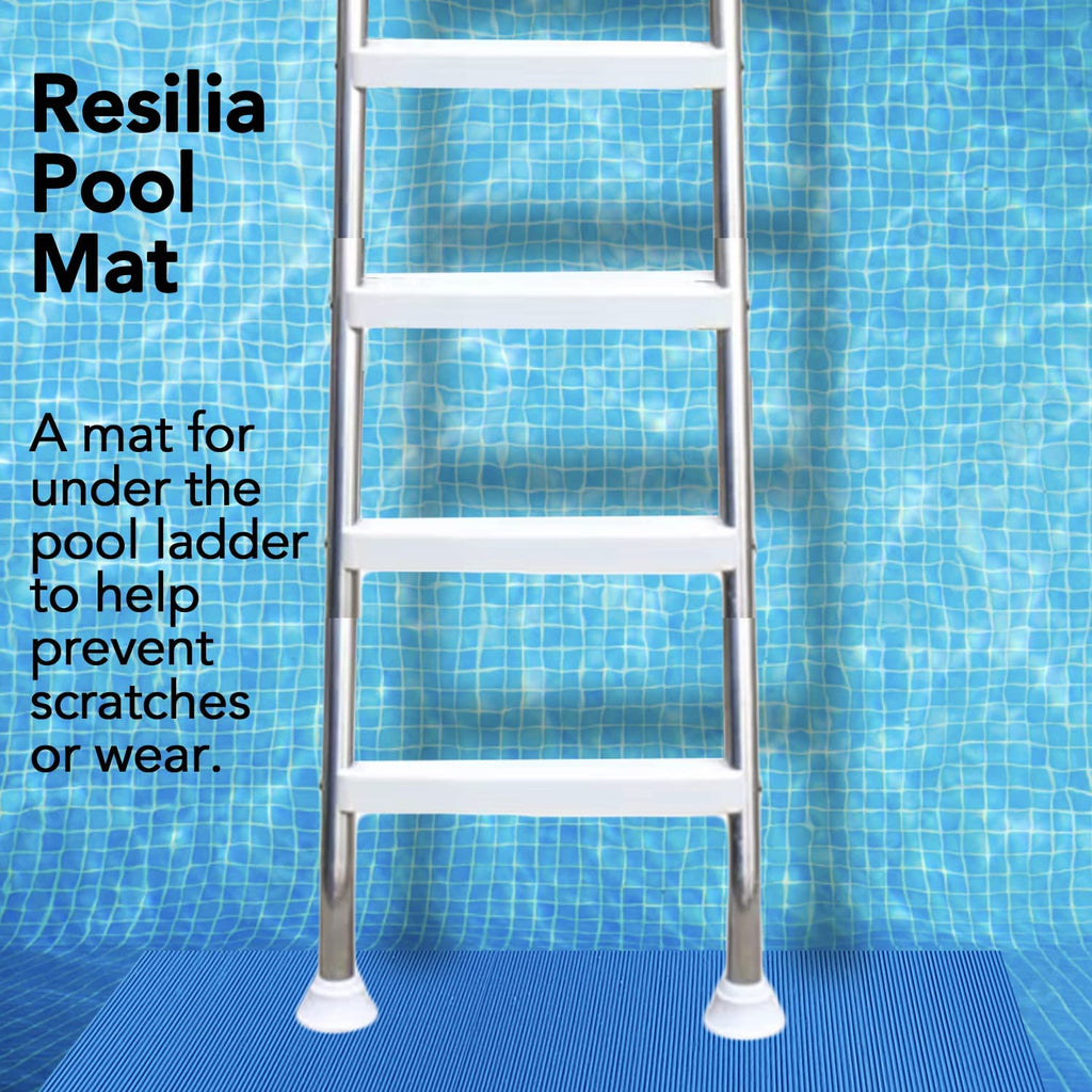 Resilia pool mat is a mat for under the pool ladder to help prevent scratches or wear