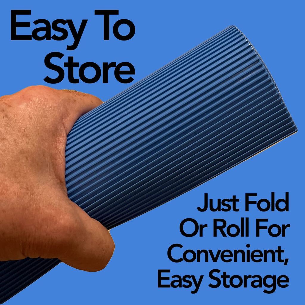 Pool ladder mat is easy to store. Just fold or roll for convenient, easy storage