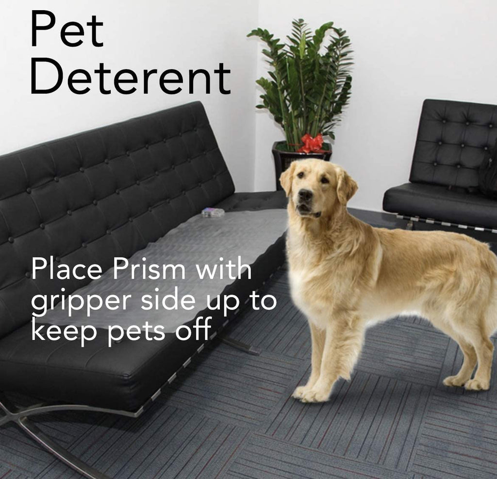 Prism design carpet floor runner to protect floors from dirt