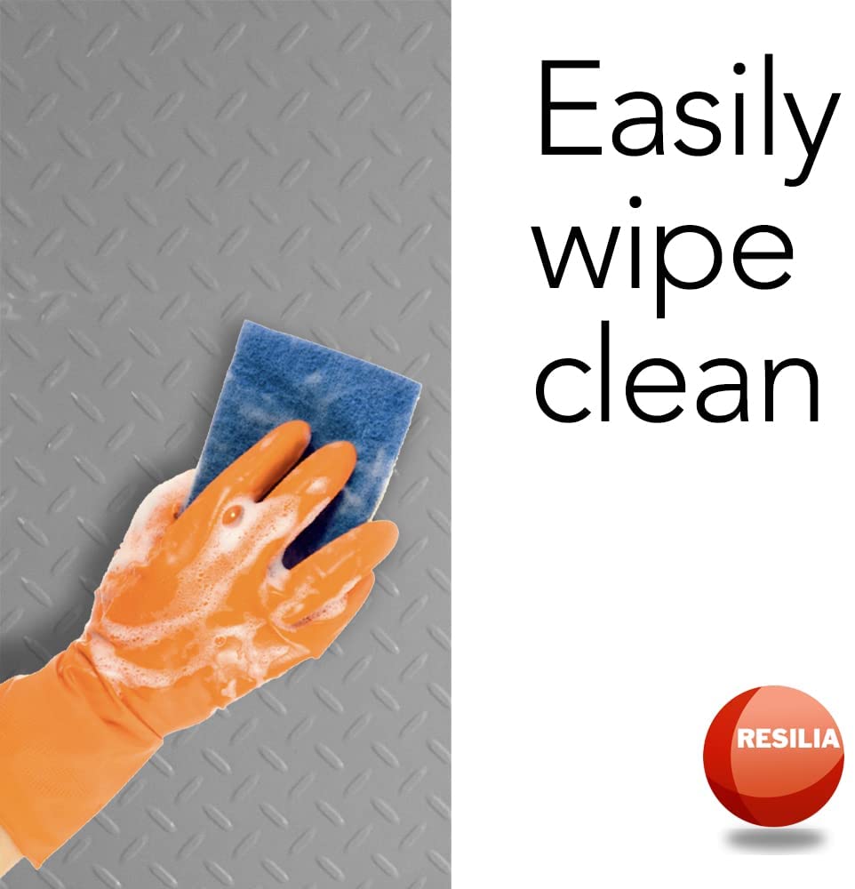 Easily wipe clean the vinyl with soap, water and a sponge