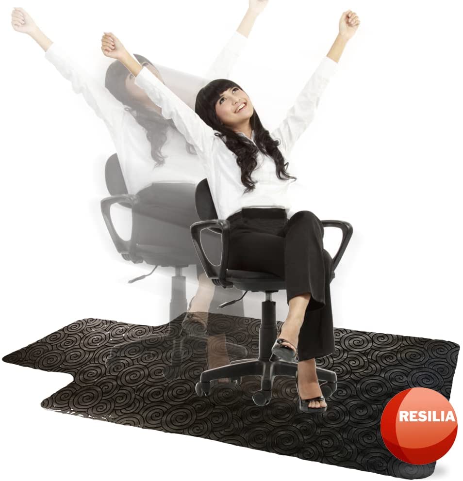 Desk Chair Mat for Carpet w/Lip, 36x48in