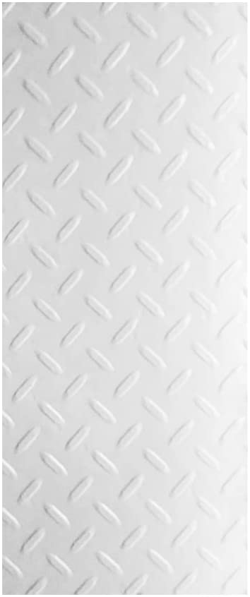 White undersink mat with diamond plate pattern