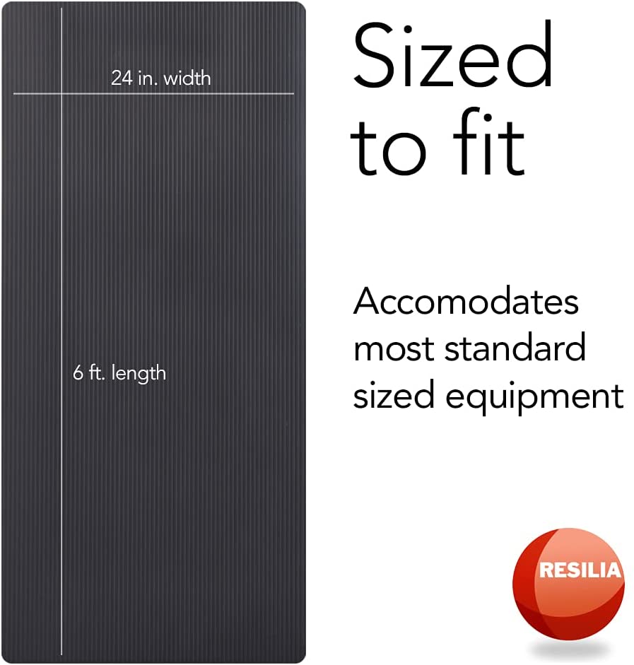 24 inches wide by 6 feet long. Sized to fit dimensions to accommodate most standard sized equipment 