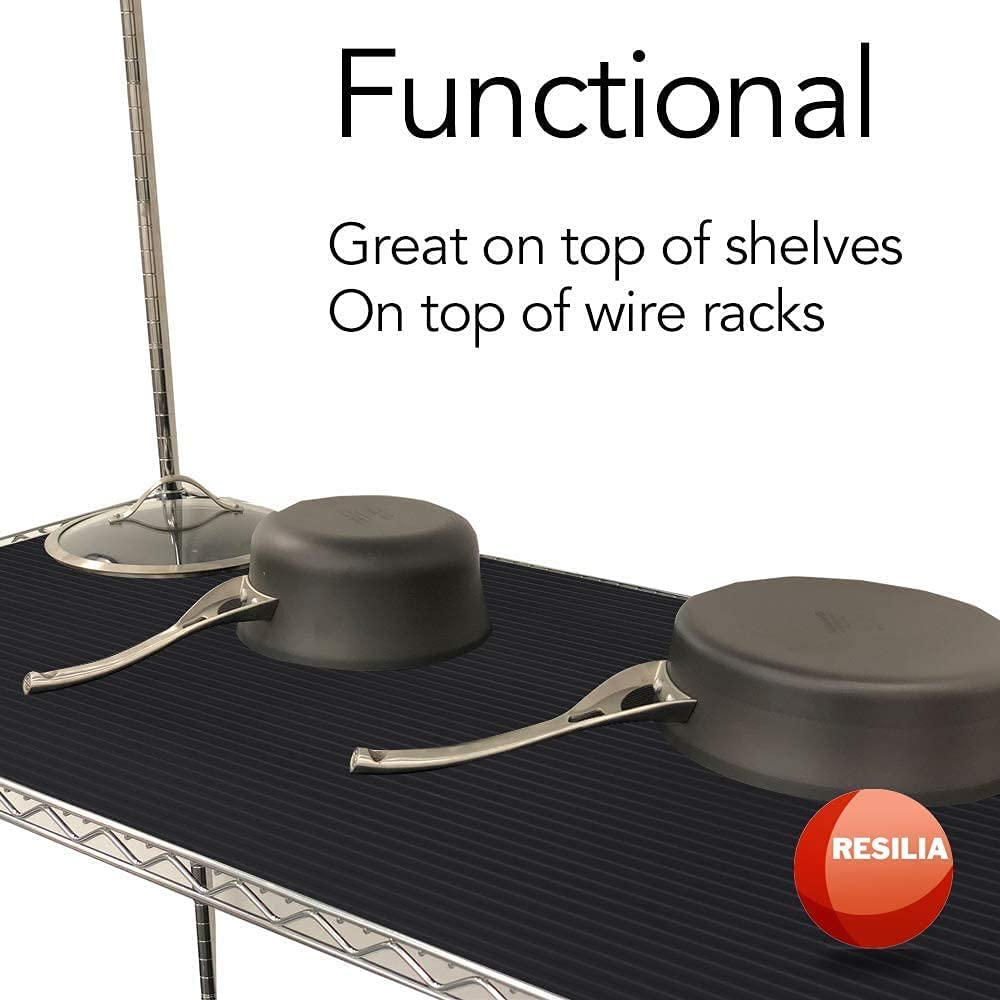 Functional utility runner is great on top of shelves on top of wire racks