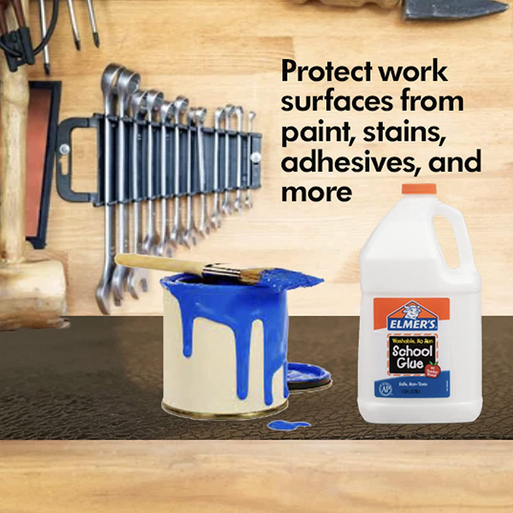 Protect work surfaces from paint, stains, adhesives, and more